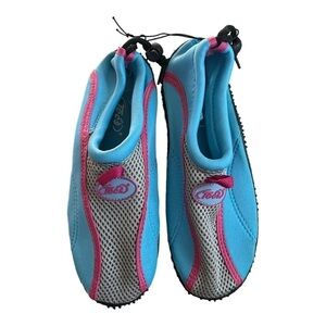 Tecs Womens Blue/Pink Athletic Water Sneaker Mesh